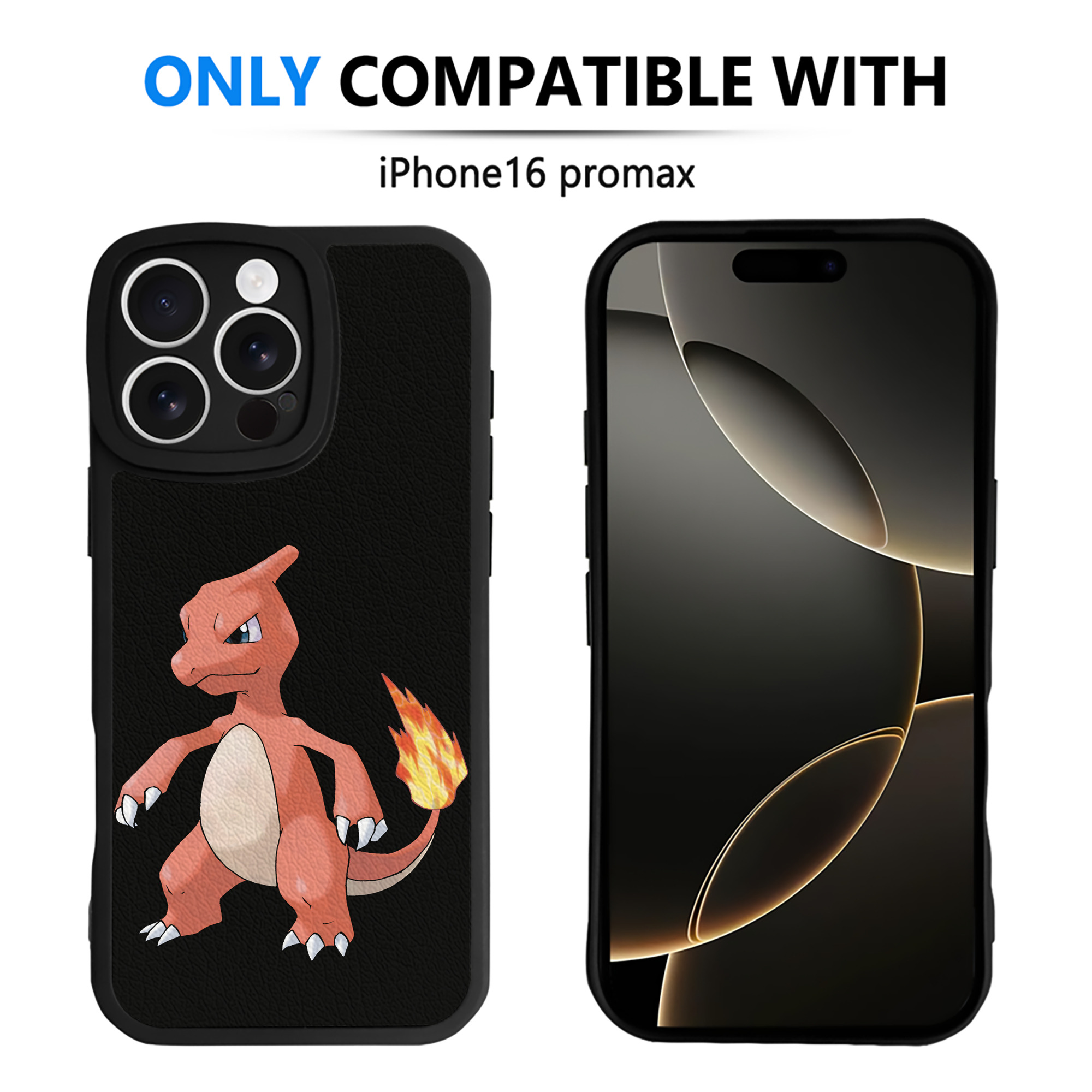（画像用） ポケットモンスター Pokémon 【iPhone 16シリーズ対応】シリコンスマホケース（レザー調） 材質：シリコン